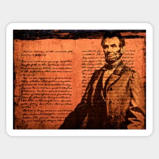 Abraham Lincoln and the Gettysburg Address Sticker
